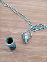 Cargar imagen en el visor de la galería, Urne Pendentif Cylindre Bleu - photo 3