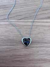 Cargar imagen en el visor de la galería, Collier Cinéraire Cœur Noir - photo 1

