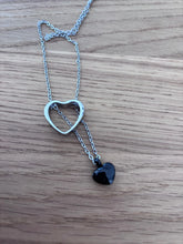 Cargar imagen en el visor de la galería, Collier Cinéraire Cœur Noir - photo 3
