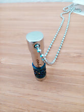 Cargar imagen en el visor de la galería, Urne Pendentif Cylindre Bleu - photo 2
