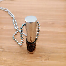 Cargar imagen en el visor de la galería, Urne Pendentif Cylindre Noir - photo 3
