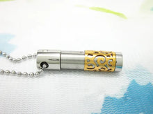 Cargar imagen en el visor de la galería, Urne Pendentif Cylindre Or - photo 3
