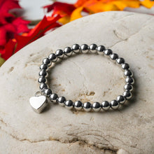 Cargar imagen en el visor de la galería, bracelet funeraire avec motif coeur
